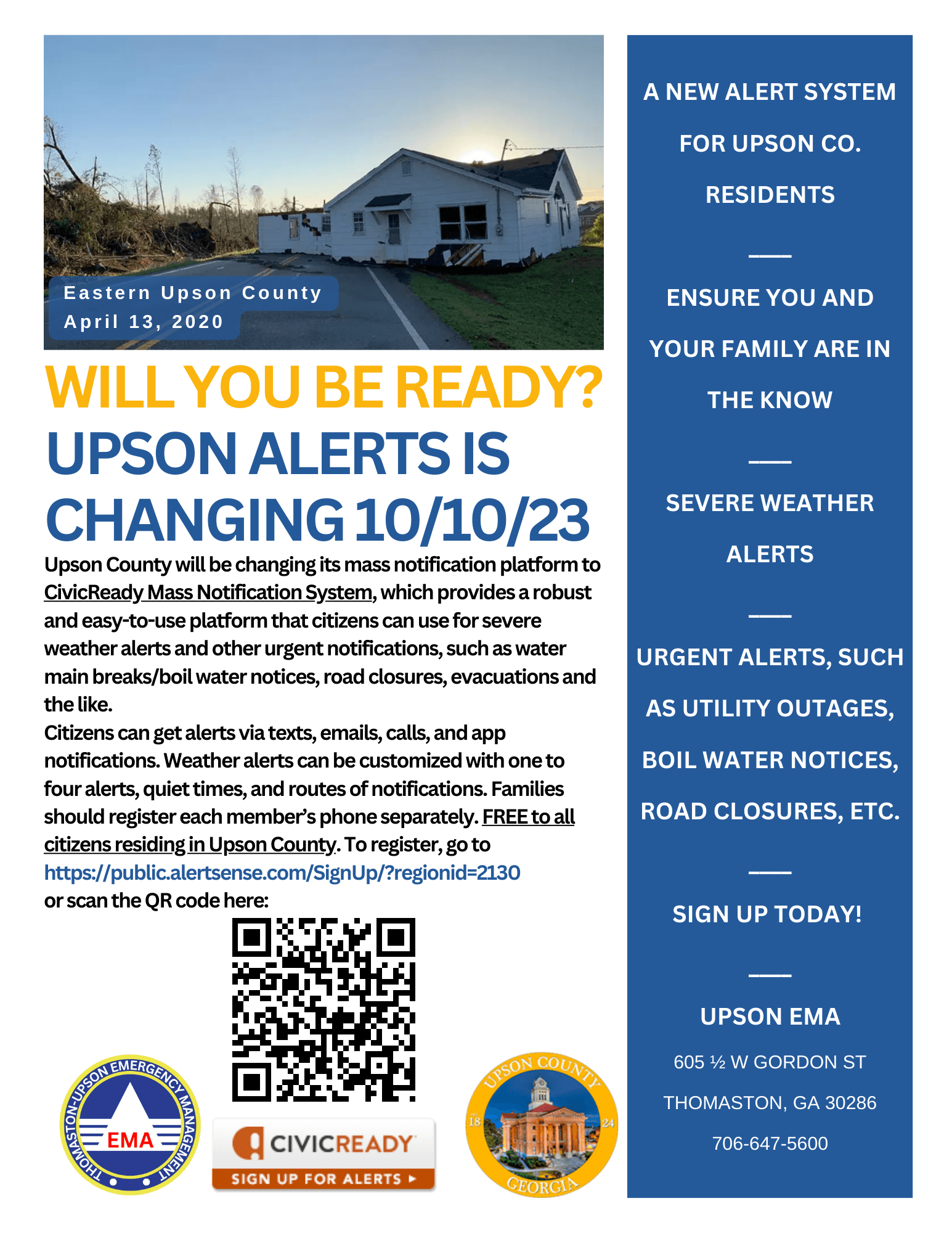 Upson Alerts Launch 10.10.23