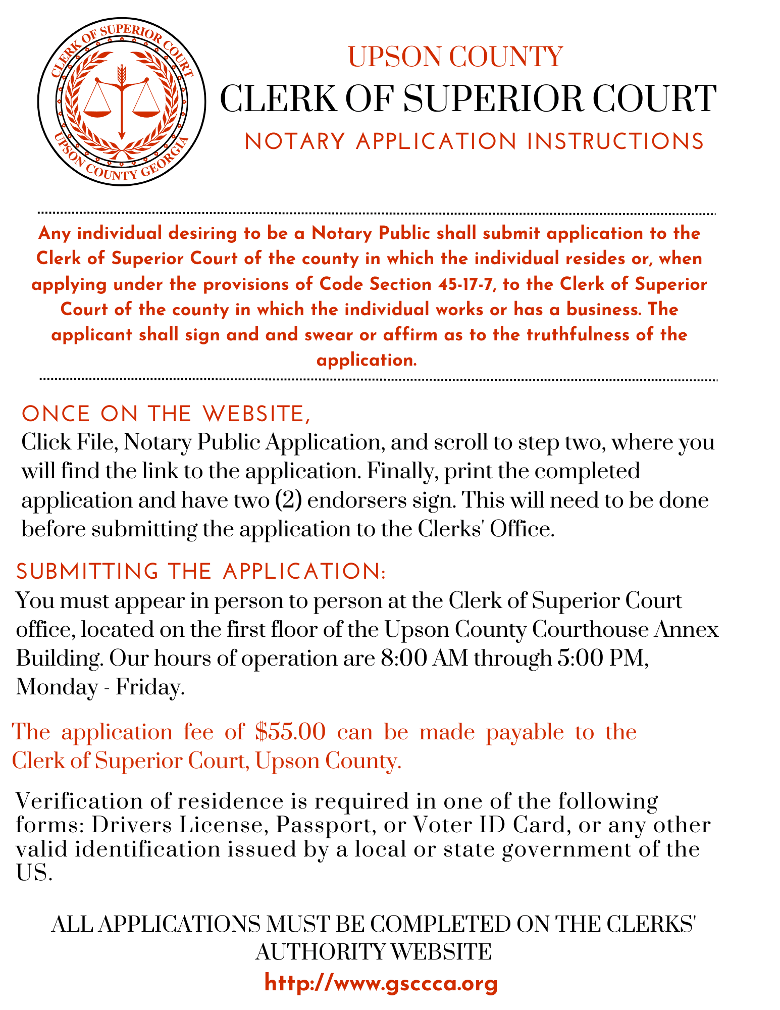 Notary instructions 