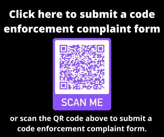 Click here to submit a code enforcement complaint form Opens in new window